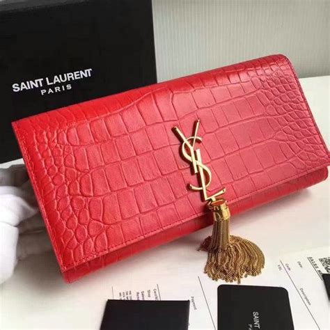 cheap ysl clutch|ysl crocodile clutch.